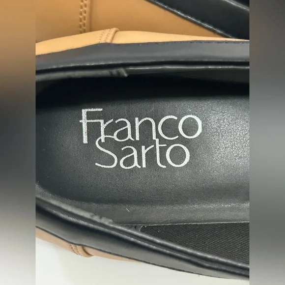 Franco Sarto - Women’s Loafers in Black, White, and Tan - Picture 13 of 15